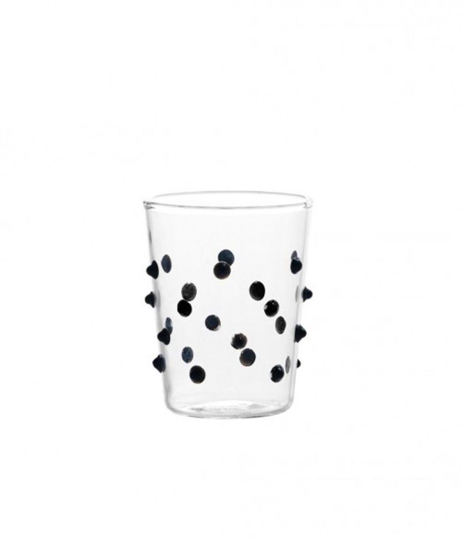 Vetro Colorato Zafferano | Bicchiere Vetro Borosilicato Party Junior Set 6 Pezzi Nero