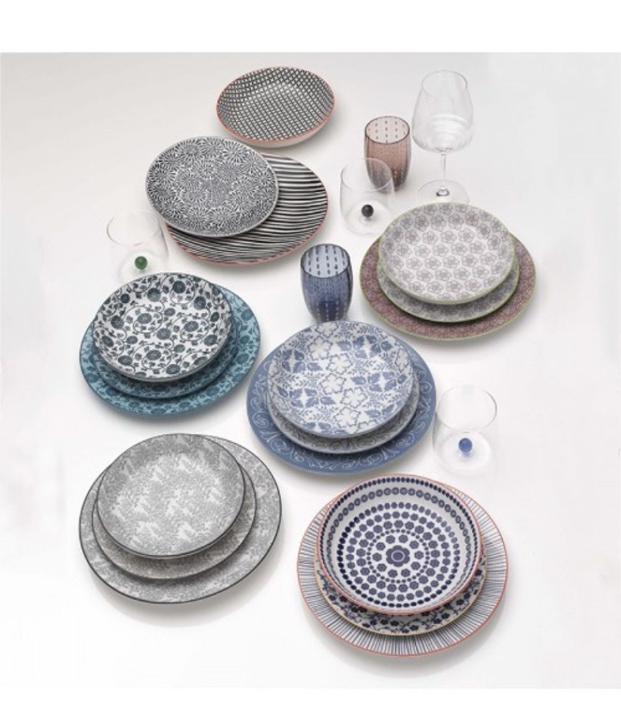 Mix And Match Zafferano | Piatto Porcellana Tue Set 6 Pezzi Turchese