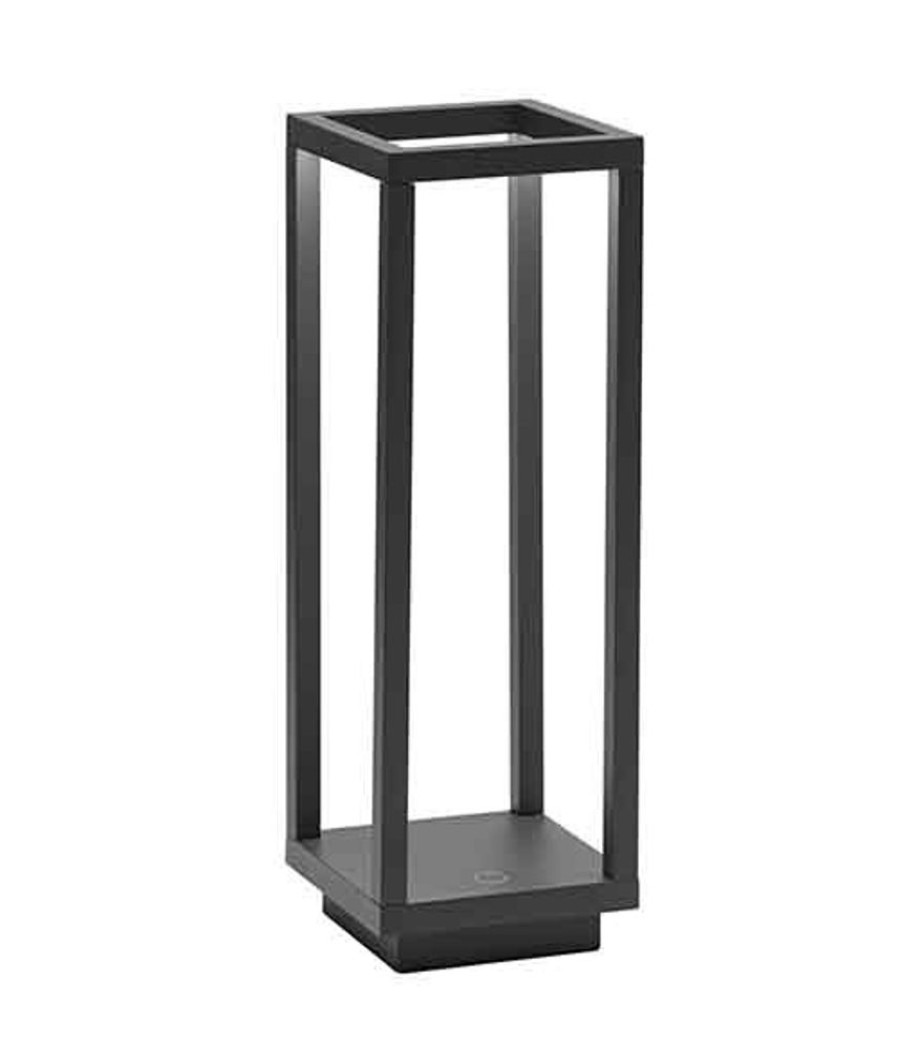 Lampade Zafferano | Lampada Da Tavolo Home Pro Scuro Grigio