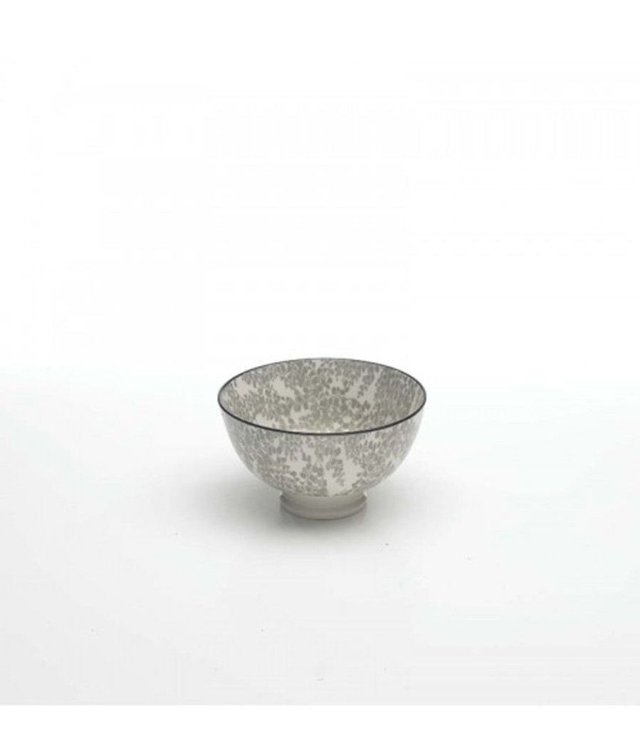 Mix And Match Zafferano | Bowl Micro Porcellana Tue Set 6 Pezzi Grigio