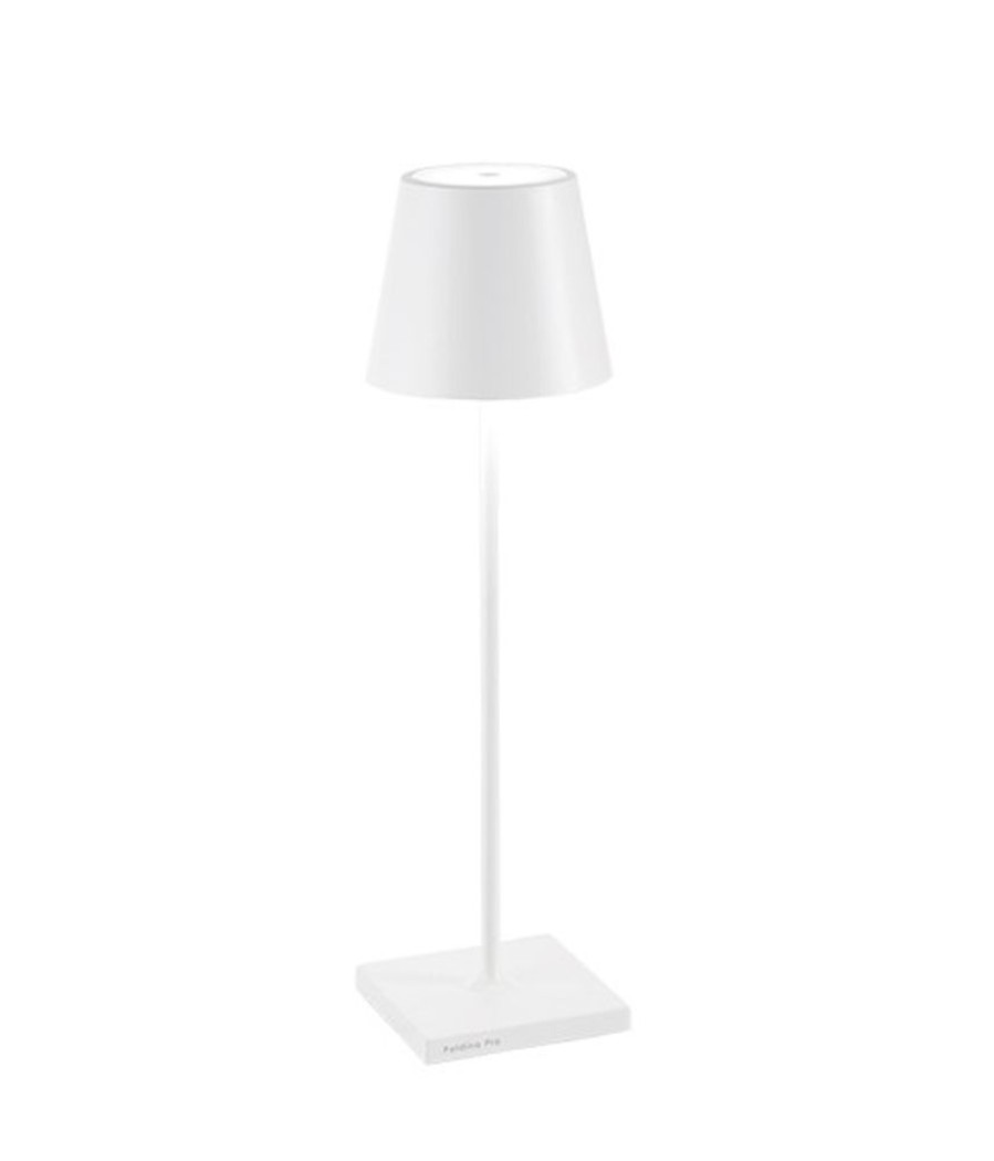 Lampade Zafferano | Lampada Da Tavolo Poldina Pro Bianco