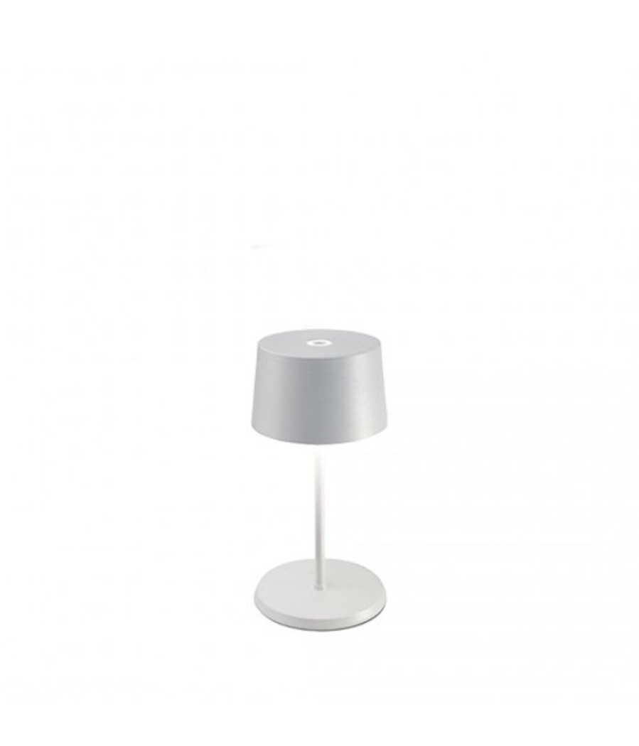 Lampade Zafferano | Lampada Da Tavolo Olivia Mini Bianco