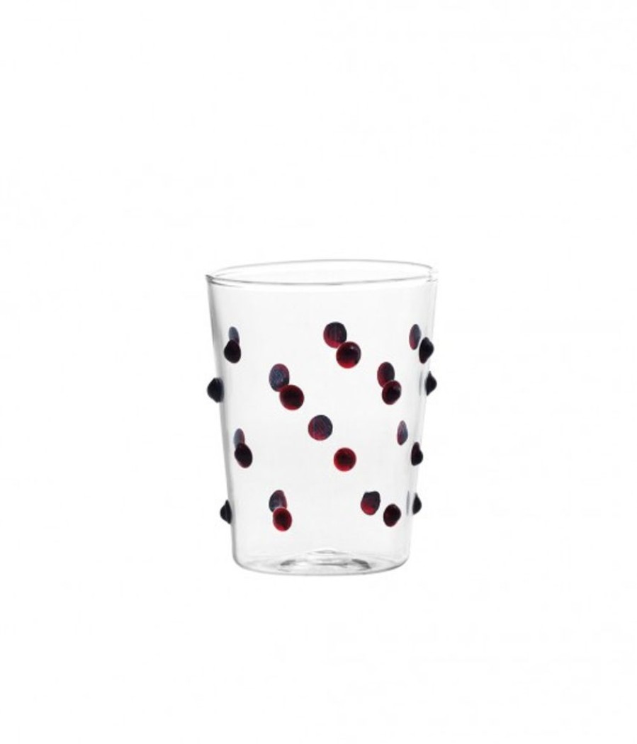 Vetro Colorato Zafferano | Bicchiere Vetro Borosilicato Party Junior Set 6 Pezzi Rosso