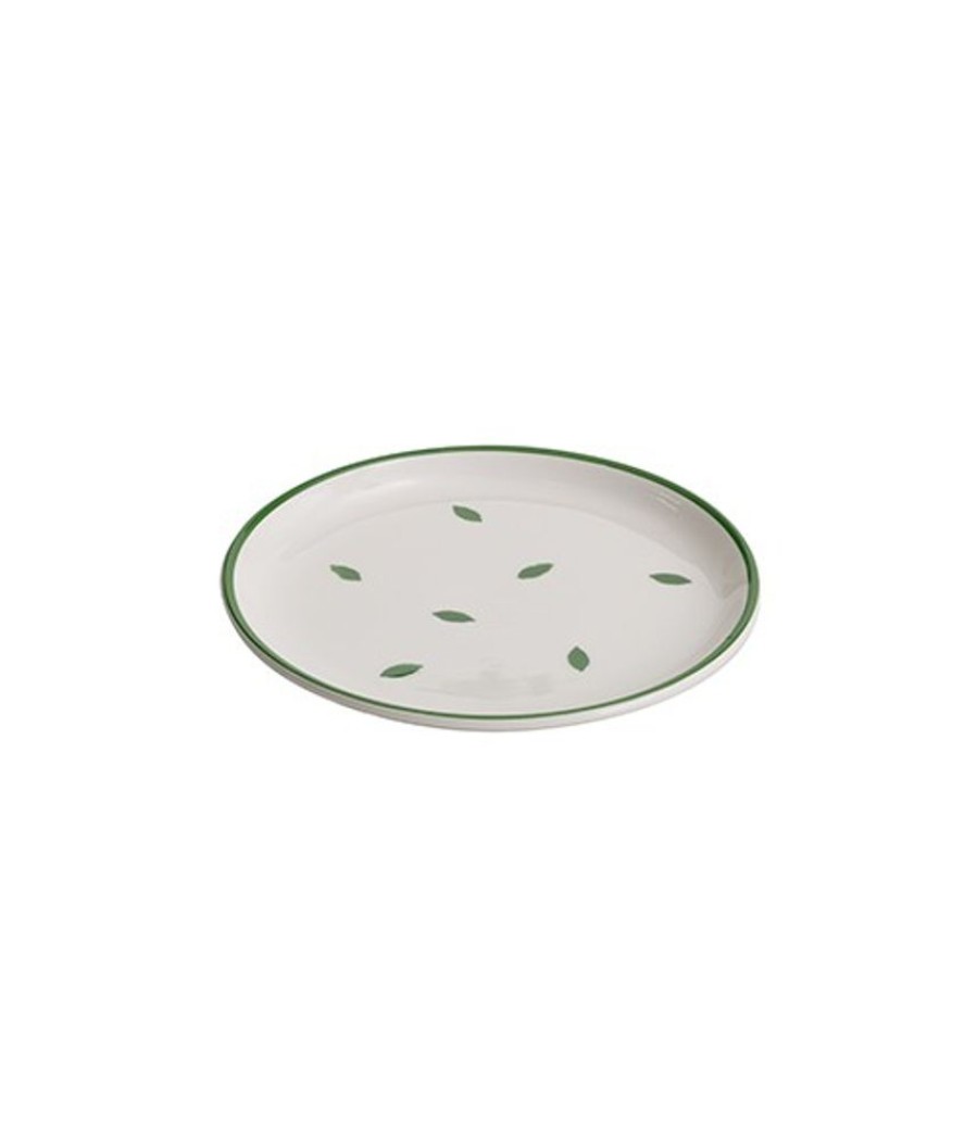 Mix And Match Zafferano | Stencil Piatto Dessert Set 6 Pezzi Verde