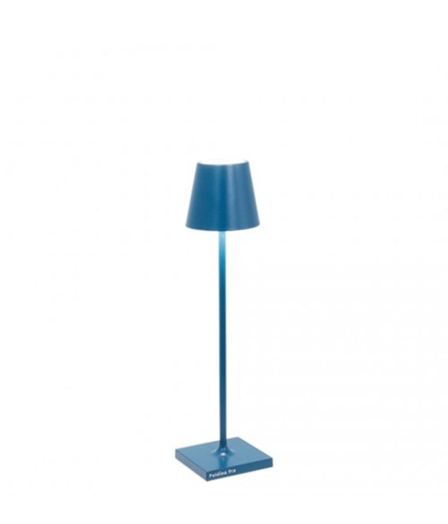 Lampade Zafferano | Lampada Da Tavolo Poldina Pro Micro Blu Capri