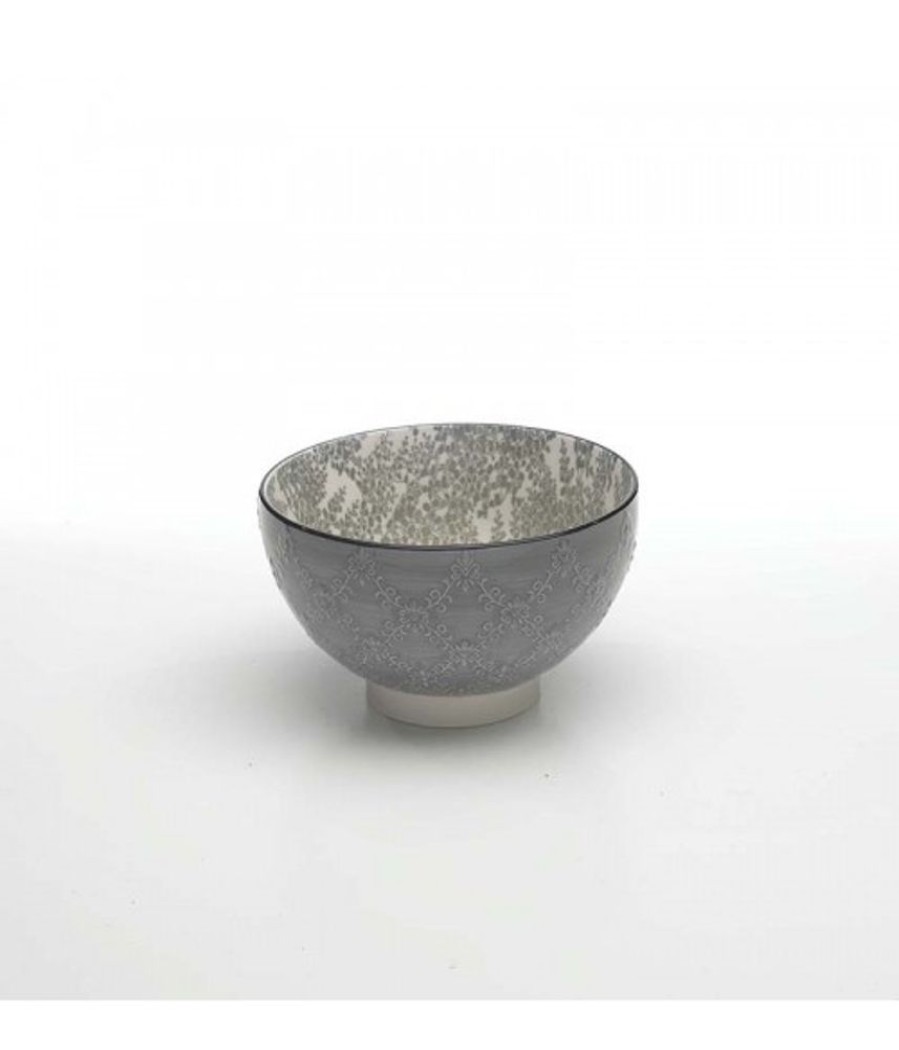 Mix And Match Zafferano | Bowl Tex Piccola Porcellana Tue Set 6 Pezzi Grigio