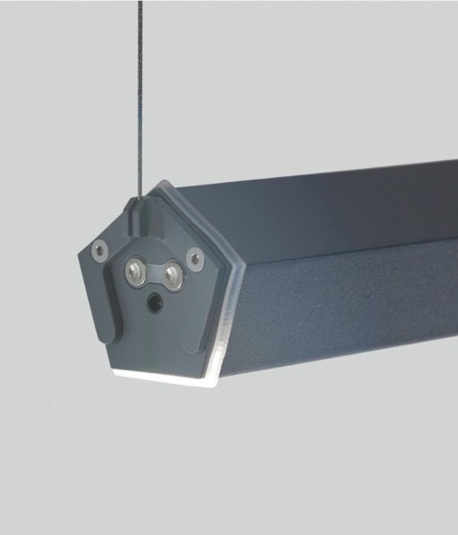 Lampade Zafferano | Pencil Supporti Sospensione Orizzontale Corten