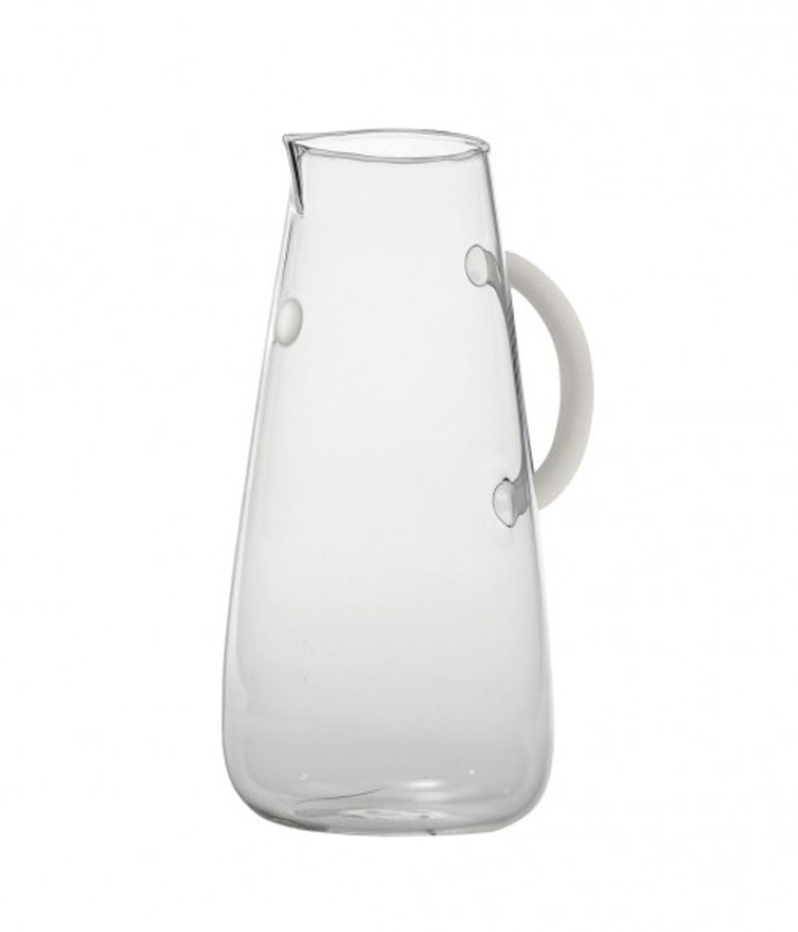 Vetro Colorato Zafferano | Caraffa Vetro Borosilicato Uniche Trasparente-Logo Bianco