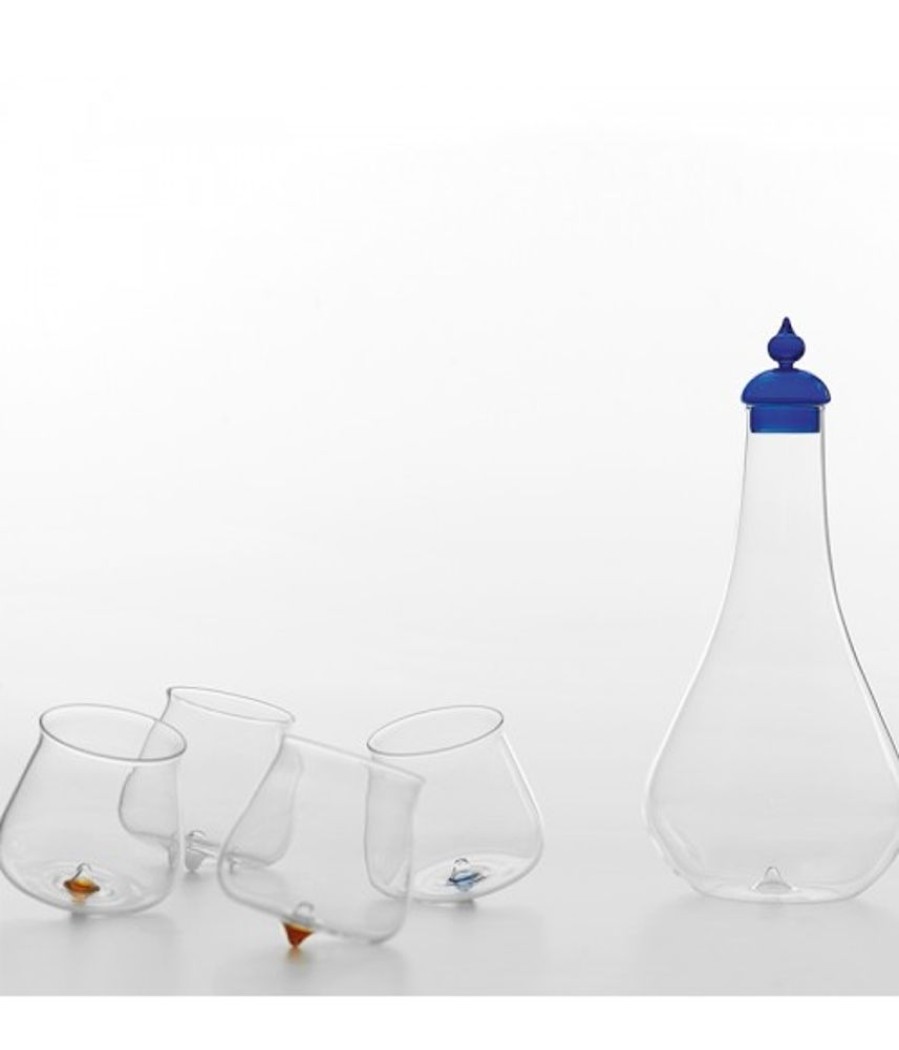 Vetro Colorato Zafferano | Pirolo Tumbler Vetro Borosilicato Set 6 Pezzi Blu