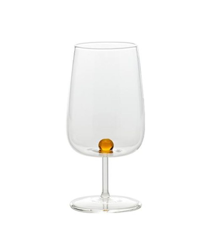 Vetro Colorato Zafferano | Calice Vetro Borosilicato Bilia Oro Set 6 Pezzi Giallo