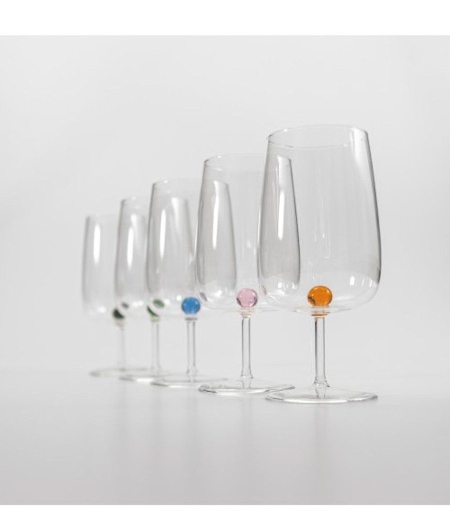 Vetro Colorato Zafferano | Calice Vetro Borosilicato Bilia Oro Set 6 Pezzi Giallo