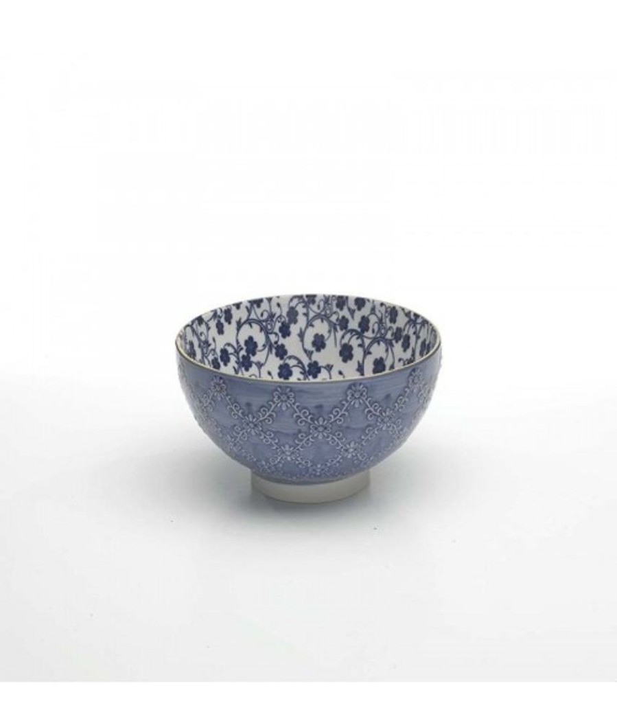 Mix And Match Zafferano | Bowl Tex Piccola Porcellana Tue Set 6 Pezzi Blu