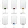 Vetro Colorato Zafferano | Calici In Vetro Borosilicato Bilia Set 6 Pezzi Colori Assortiti