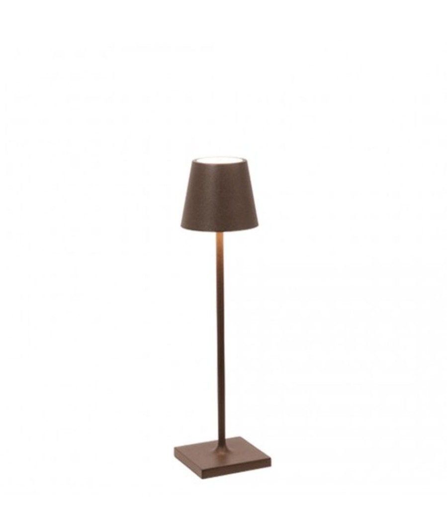 Lampade Zafferano | Lampada Da Tavolo Poldina Pro Micro Corten