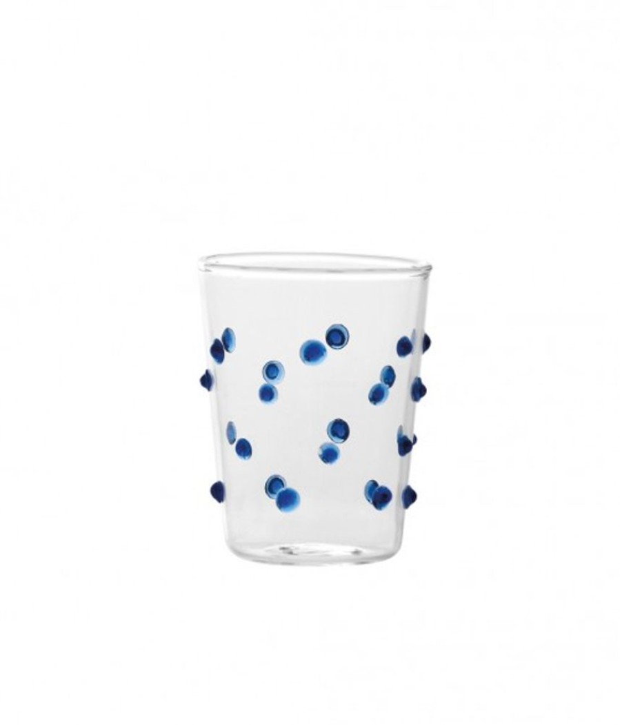 Vetro Colorato Zafferano | Bicchiere Vetro Borosilicato Party Junior Set 6 Pezzi Blu