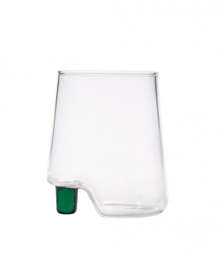 Vetro Colorato Zafferano | Bicchiere Vetro Borosilicato Gamba De Vero Set 6 Pezzi Verde