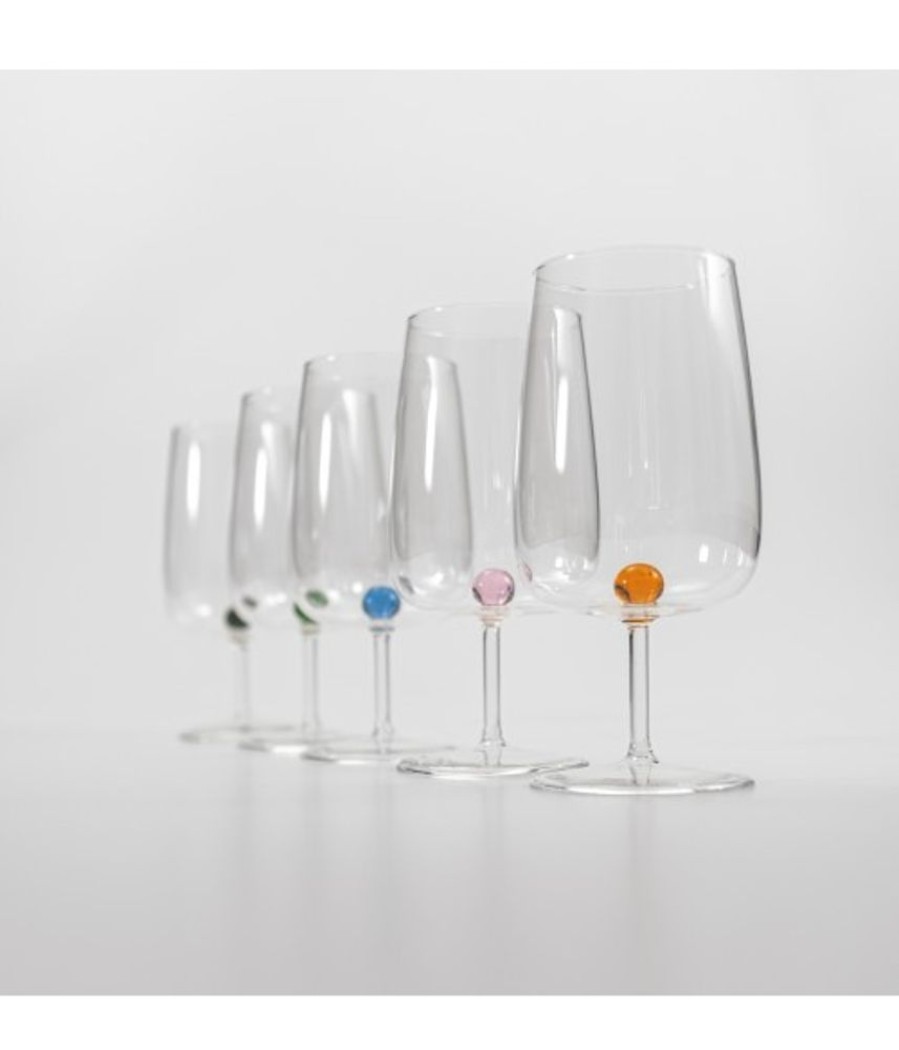 Vetro Colorato Zafferano | Calice Vetro Borosilicato Bilia Set 6 Pezzi Blu