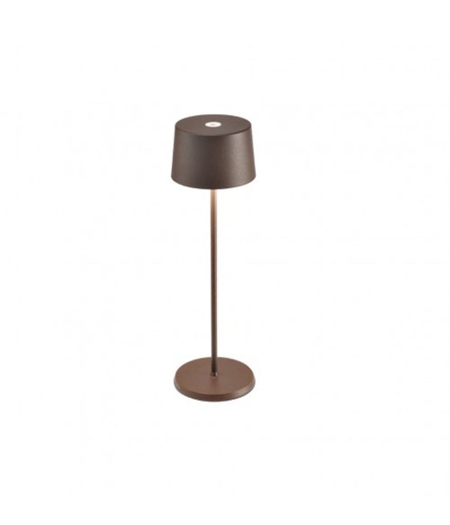 Lampade Zafferano | Lampada Da Tavolo Olivia Pro Corten