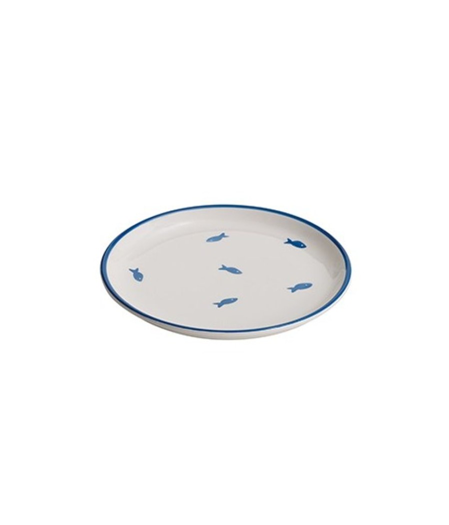 Mix And Match Zafferano | Stencil Piatto Dessert Set 6 Pezzi Azzurro