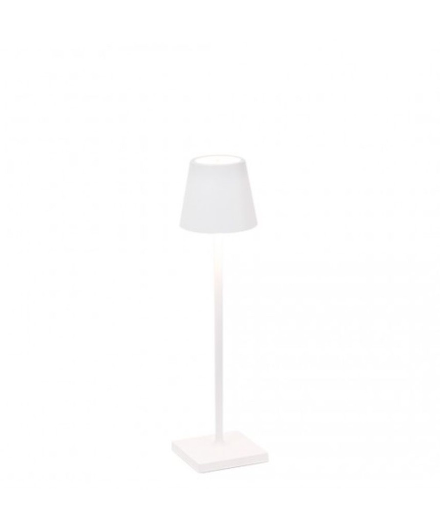 Lampade Zafferano | Lampada Da Tavolo Poldina Pro Micro Bianco