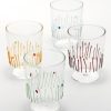 Vetro Colorato Zafferano | Bicchiere Vetro Borosilicato 4 Stagioni - Set 4 Pezzi Assortiti