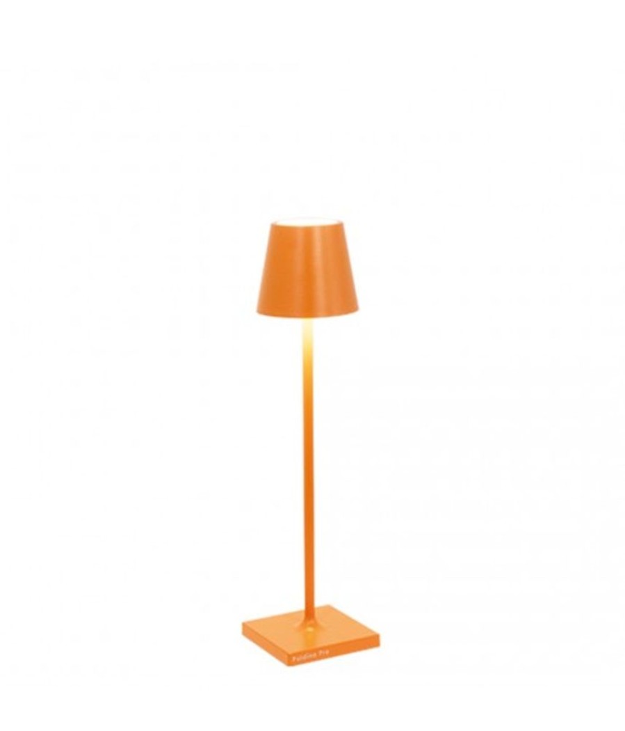 Lampade Zafferano | Lampada Da Tavolo Poldina Pro Micro Arancio