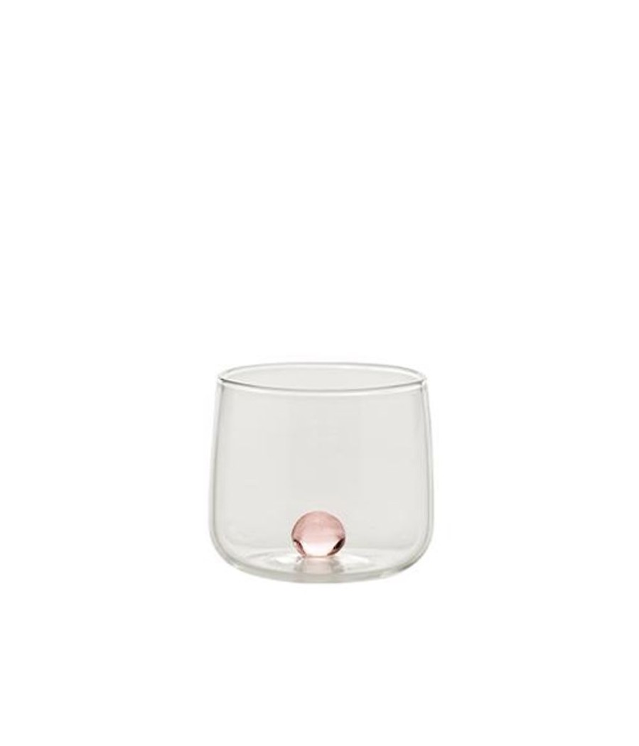 Vetro Colorato Zafferano | Tumbler Junior In Vetro Borosilicato Bilia Set 6 Pezzi Rosa