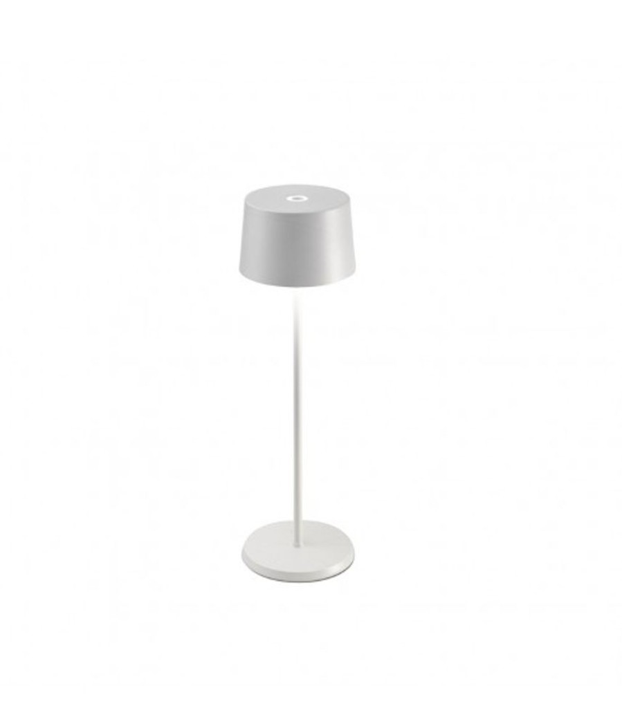 Lampade Zafferano | Lampada Da Tavolo Olivia Pro Bianco