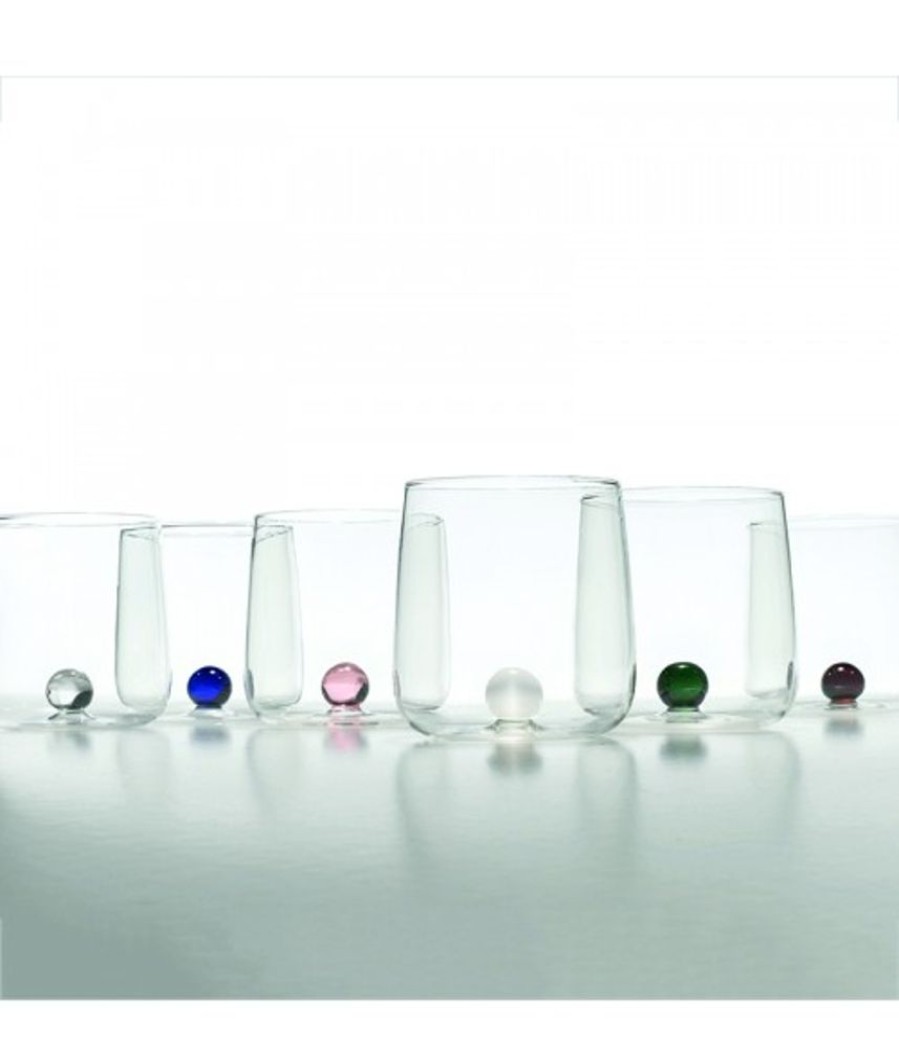 Vetro Colorato Zafferano | Bicchiere Vetro Borosilicato Bilia (00-01-04-07-08-13) Set 6 Pezzi Colori Assortiti