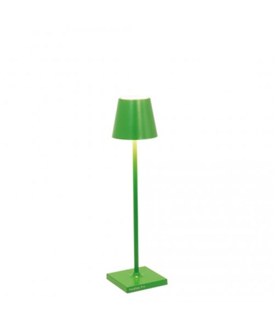 Lampade Zafferano | Lampada Da Tavolo Poldina Pro Micro Verde Mela