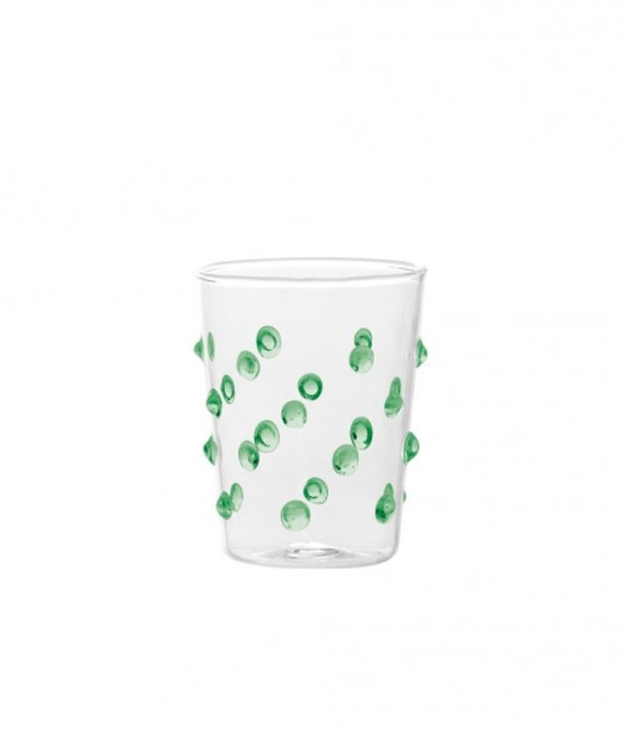 Vetro Colorato Zafferano | Bicchiere Vetro Borosilicato Party Junior Set 6 Pezzi Verde