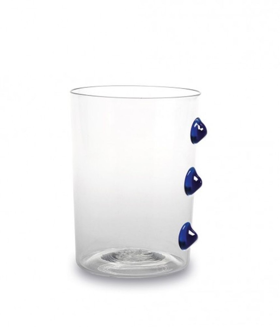 Vetro Colorato Zafferano | Bicchiere Vetro Borosilicato Petoni Set 6 Pezzi Blu