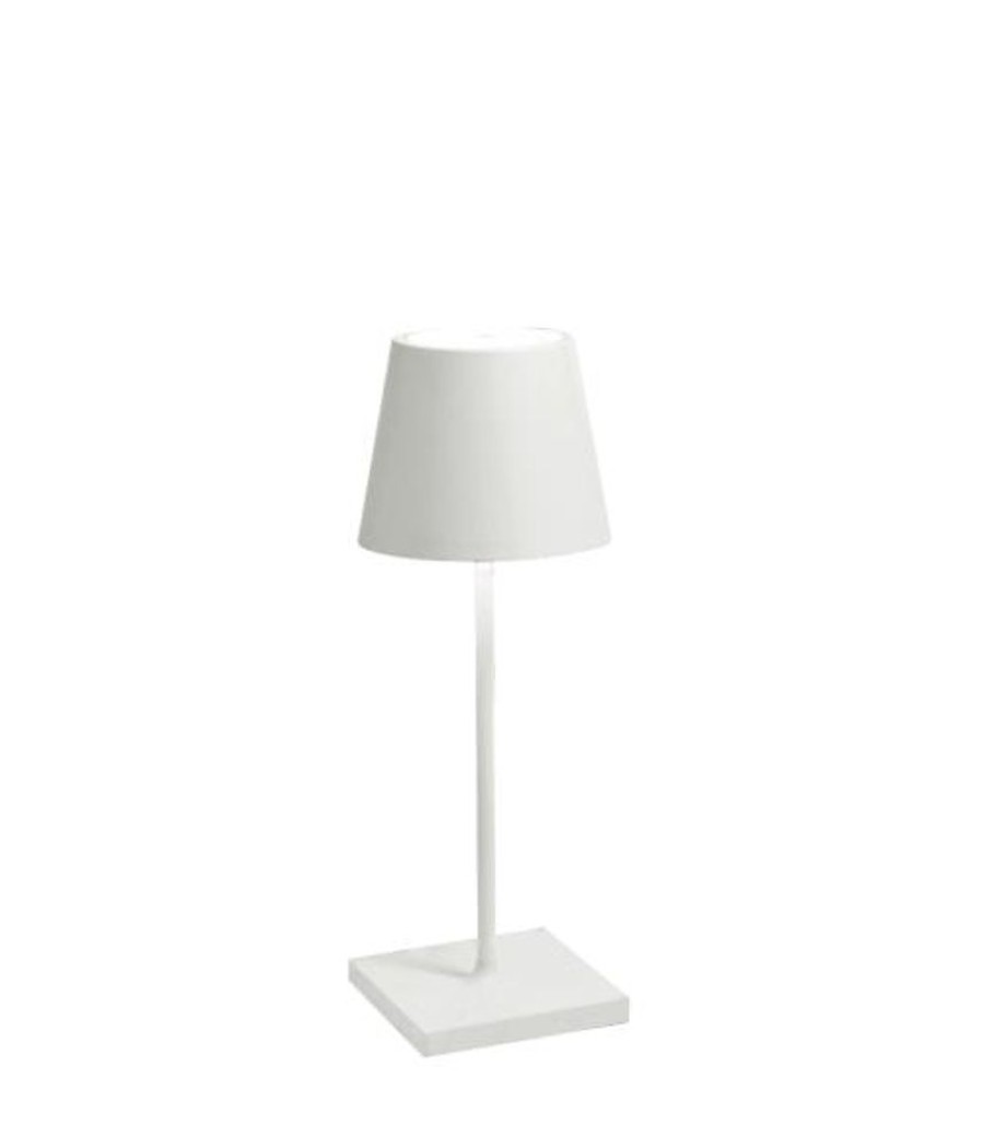 Lampade Zafferano | Lampada Da Tavolo Poldina Mini Pro Bianco